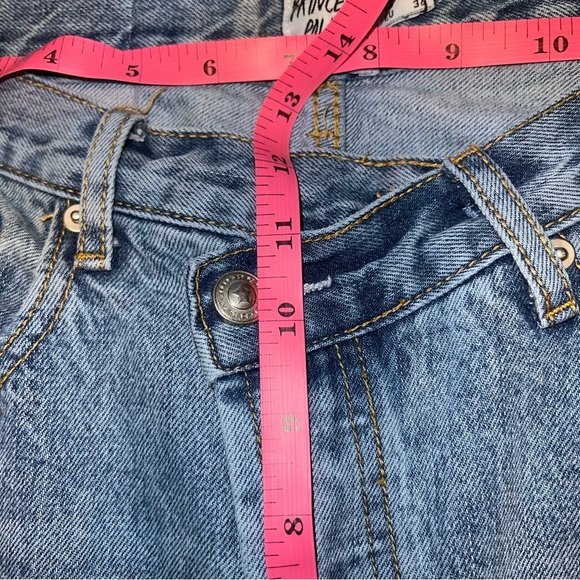 Princess Polly Holly Asymmetric Crossover Waist Rigid Straight Leg Jeans - Picture 11 of 12